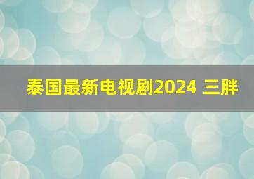 泰国最新电视剧2024 三胖